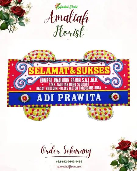 Papan Bunga Ucapan Selamat Sidangkal
